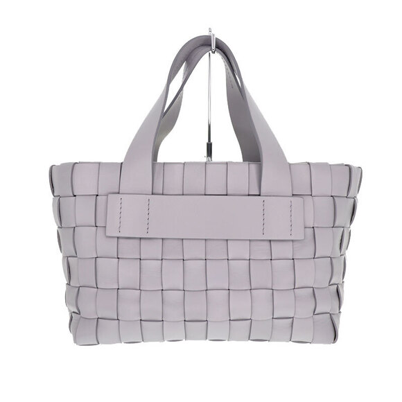 Miu Miu Handbag Shoulder Bag Nappa Intrecciato Leather Gray Cloud - Picture 3 of 9